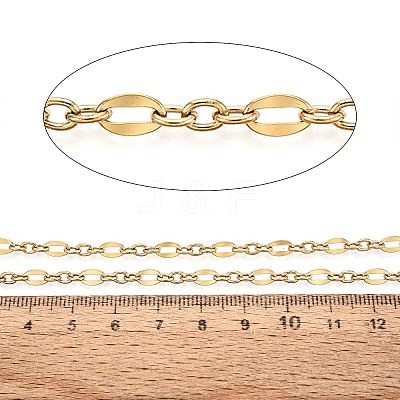 304 Stainless Steel Oval Link Chains CHS-Q009-15G-1