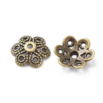 Tibetan Style Alloy Bead Caps X-MLF10883Y-NF-1