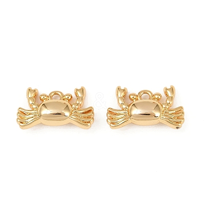 Ocean Theme Brass Charms KK-F902-07L-G-1