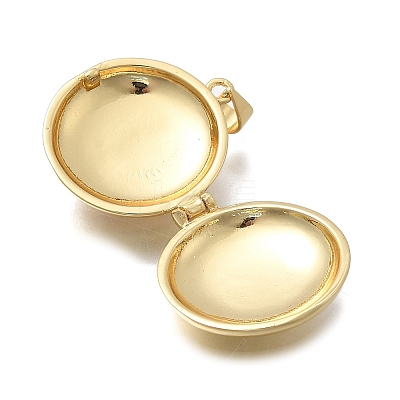 Brass Locket Pendants KK-D431-030B-G-1