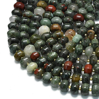 Natural African Bloodstone Beads Strands LS-G-P573-B13-01-1