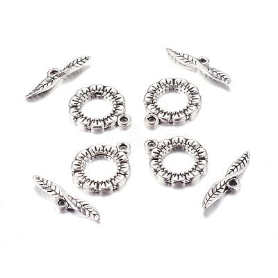 Tibetan Style Toggle Clasps LF11359Y-1