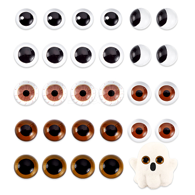 28Pcs 7 Colors Glass Craft Doll Eye DIY-GA0002-85-1