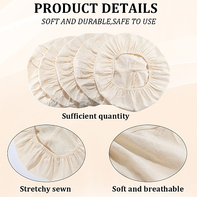 Reusable Fabric Bread Fermentation Cover AJEW-WH20070-031A-1