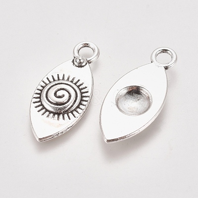 Tibetan Style Alloy Pendants PALLOY-WH0067-25AS-1