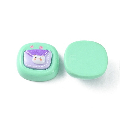 Opaque Cute Cartoon Resin Cabochons LS-CRES-O006-06G-1