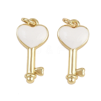 Brass Enamel Pendants KK-D424-01A-G-1