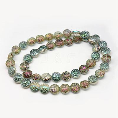 Electroplate Glass Beads Strands EGLA-Q063-01-1
