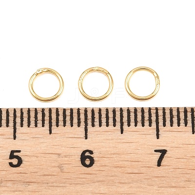 Brass Closed Jump Rings KK-D257-01G-05-1