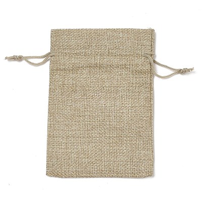 Christmas Printed Burlap Packing Pouches Drawstring Bags ABAG-Q053-02A-10-1