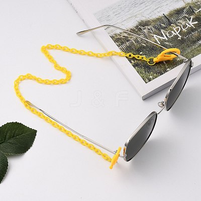 Personalized ABS Plastic Cable Chain Necklaces NJEW-JN02996-M-1