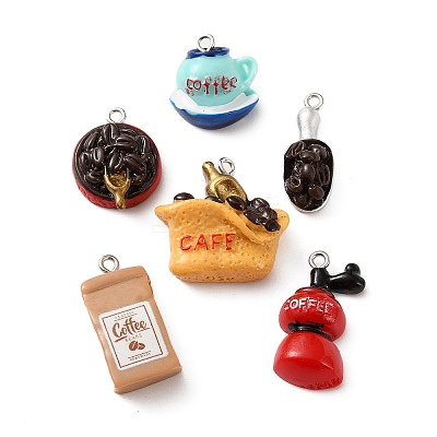Opaque Resin Pendants RE-CBA6149-01-1