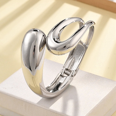 Alloy Hinged Bangles for Womrn BJEW-D312-01P-1