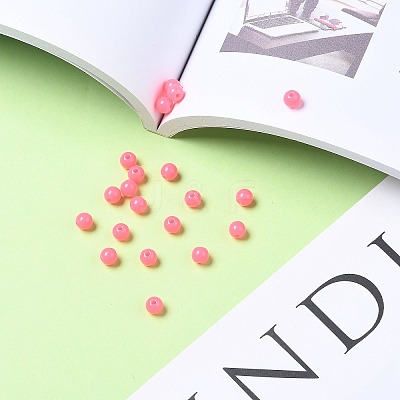 Fluorescent Acrylic Beads LS-MACR-R517-6mm-04-1