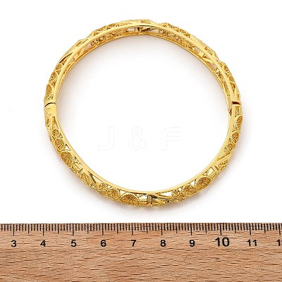Brass Bangles for Women BJEW-D313-03G-1