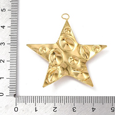 304 Stainless Steel Cubic Zirconia Pendants STAS-Z182-07G-03-1