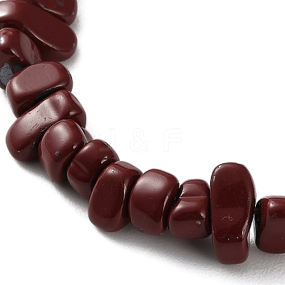 Spray Painted Synthetic Non-magnetic Hematite Beads Strands G-C248-E01-1