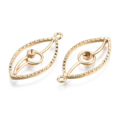 Brass Pendant Rhinestone Settings KK-S356-418-NF-1