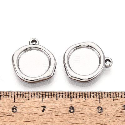 304 Stainless Steel Pendant Cabochon Settings STAS-T067-70A-P-1