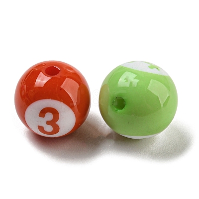 Opaque Acrylic Beads SACR-G039-01-1