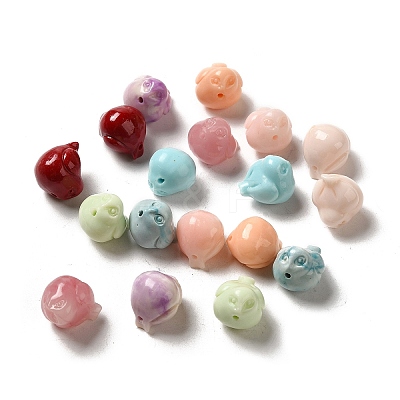 Synthetic Coral Carved Beads CORA-A011-01B-1