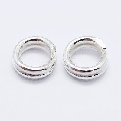 925 Sterling Silver Split Jump Rings STER-F036-01S-0.6x7m-1