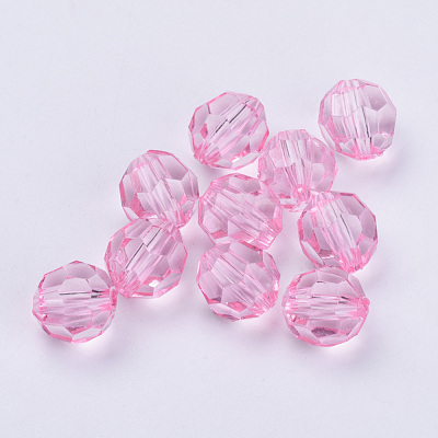 Transparent Acrylic Beads TACR-Q257-6mm-V03-1