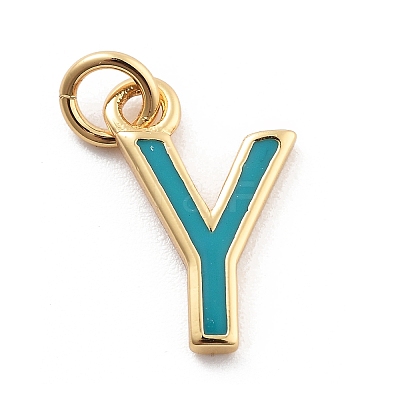 Rack Plating Brass Pendants KK-C065-03Y-G-1