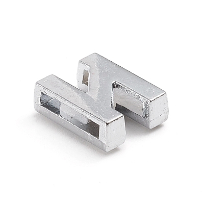 Alloy Slide Charms LS-ALRI-WH0005-09N-P-1