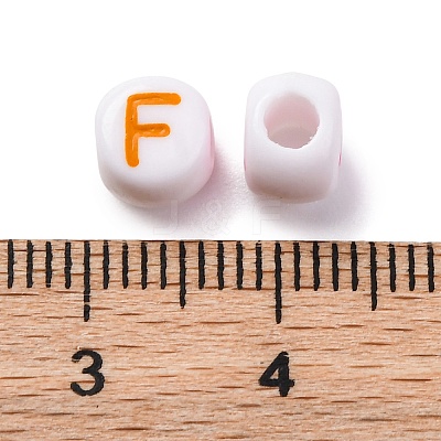 Opaque Acrylic Beads OACR-M020-01A-1