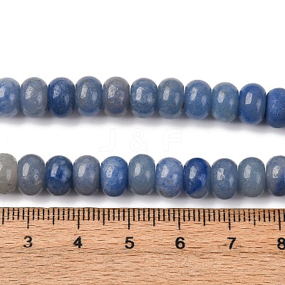 Dyed & Heated Natural Blue Aventurine Beads Strands G-F642-05-1-1