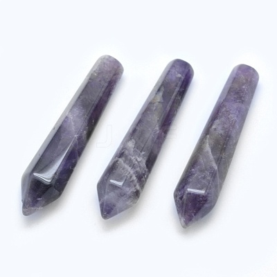 Natural Amethyst Pointed Beads G-E490-E21-1