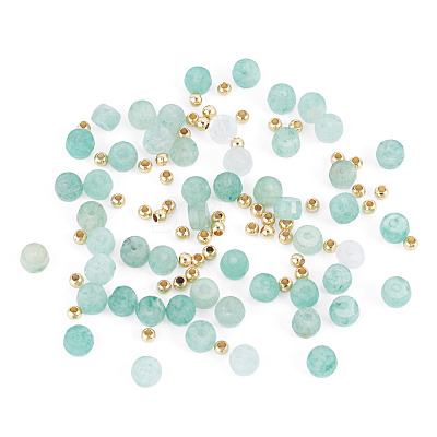 50Pcs Natural Green Aventurine Beads G-TAD0001-15B-1