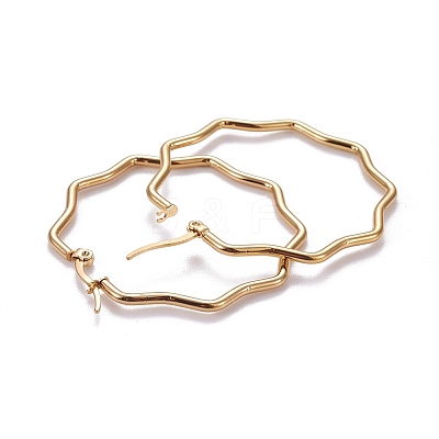 201 Stainless Steel Hoop Earrings EJEW-F205-16G-A-1