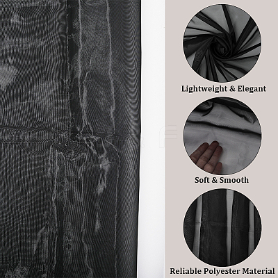 1M Polyester Gauze Fabric DIY-CY0002-08B-1