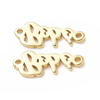 Eco-Friendly Rack Plating Brass Connector Charms KK-F845-07G-1