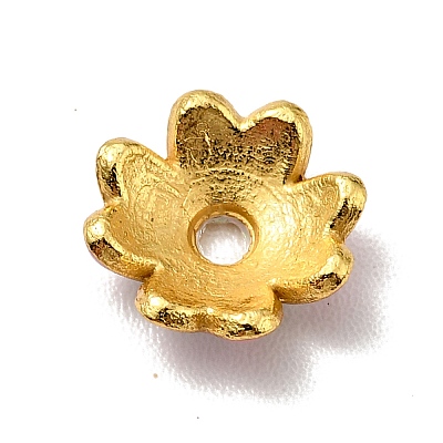 4-Petal Alloy Enamel Bead Caps LS-FIND-G029-06G-01-1