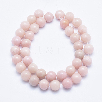Natural Pink Opal Beads Strands G-E444-28-10mm-1