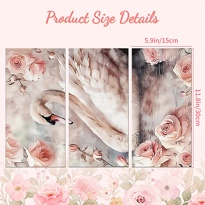 3 Sheets 3 Styles PVC Waterproof Decorative Stickers DIY-WH0404-367-1