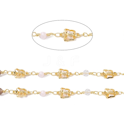 Handmade Eco-friendly Brass Butterfly Link Chain CHC-E025-12G-1