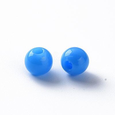 Opaque Acrylic Beads X-MACR-S370-C6mm-M2-1