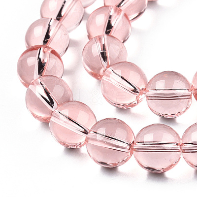Transparent Glass Beads Strands X-GLAA-T032-T10mm-10-1