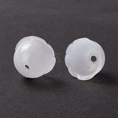 Handmade Blown Glass Flower Beads GLAA-Z003-02-1