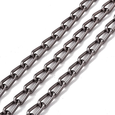 Oval Oxidation Aluminum Curb Chains CHA-G001-11A-EB-1