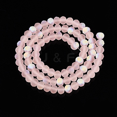 Transparent Glass Beads Strands EGLA-A044-T6mm-MB22-1
