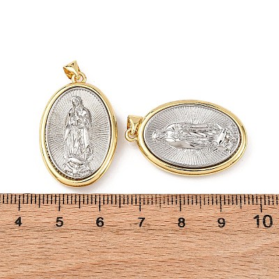 Brass Religion Pendants KK-K408-04G-1