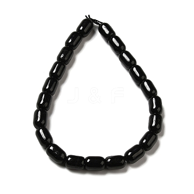 Natural Black Tourmaline Beads Strands G-G980-22-1