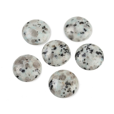 Natural Sesame Jasper Cabochons G-H1596-FR-25mm-14-1