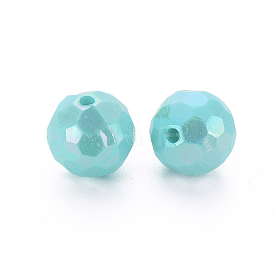 Opaque Acrylic Beads TACR-S154-10F-04-1