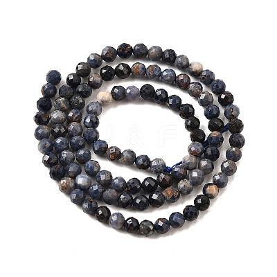 Natural Sapphire Beads Strands G-G259-D06-4mm-1